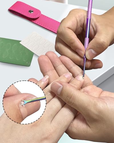 Dual Ended Cuticle Remover, Cuticle Pusher with Loop Cuticle Pusher