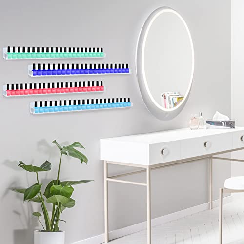 trophable 24in Nail Polish Rack Wall Mounted Shelf - size: 24"x1.56"x2"-6Pack