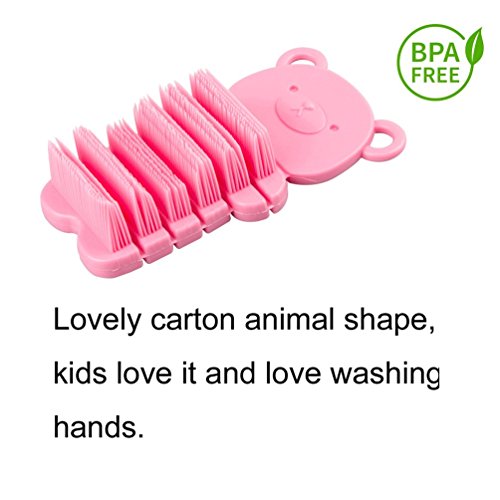 Baby Nail Brush, Kids Nail Scrubber Brush, Toddler Scrub Brush, Pink - color: Pink