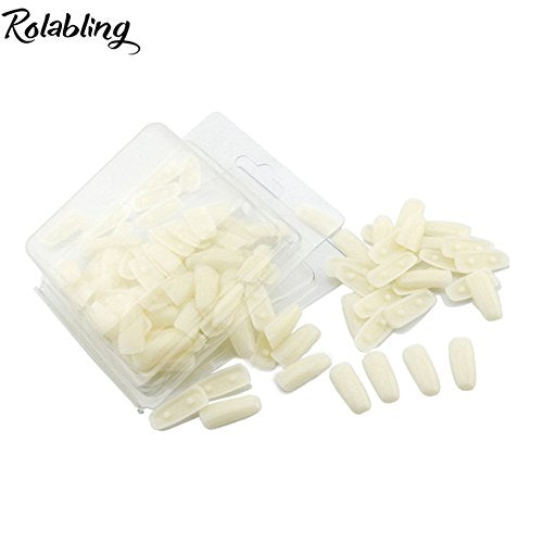 Round Nail Display Stand False Nail Art Tips Display Holder - color: Rose