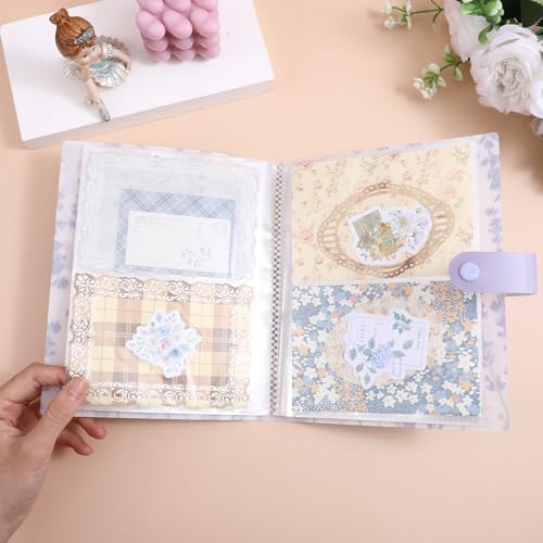 144 Slots Nail Sticker Book,Transparent Sticker Storage Book