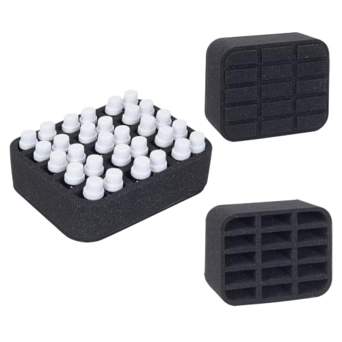 Essential oils Organizer Holder Foam Pad with Slots, can DIY - color: Black 15slots