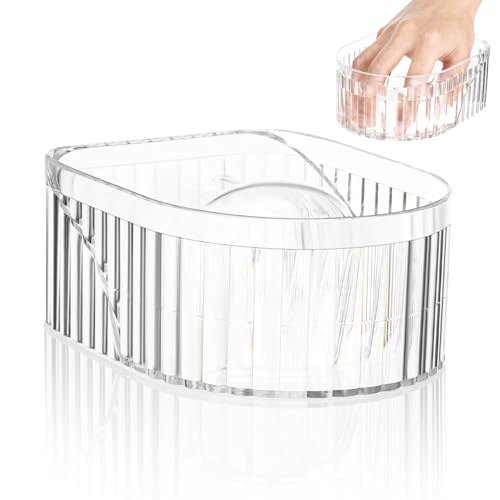 SOIMISS Acrylic Nail Soaking Bowl for Nail Polish Removal and Cuticle Softening Fits One Hand Suitable for Home Manicure Treatment Tray