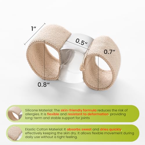 Bukihome Toe Separators for Overlapping Toes, Bunion Relief with 16 Pack - size: 16 Count