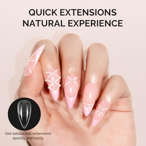 MelodySusie Medium Almond Stiletto X Nail Tips - 600Pcs 15 Sizes
