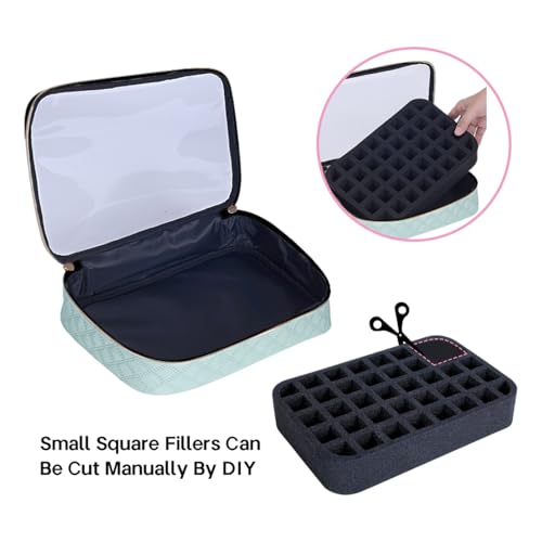 2 Pcs Small Clear Nail Polish Organizer Holds 80 Bottles Nail,Green - color: Green-Clear-2 pcs