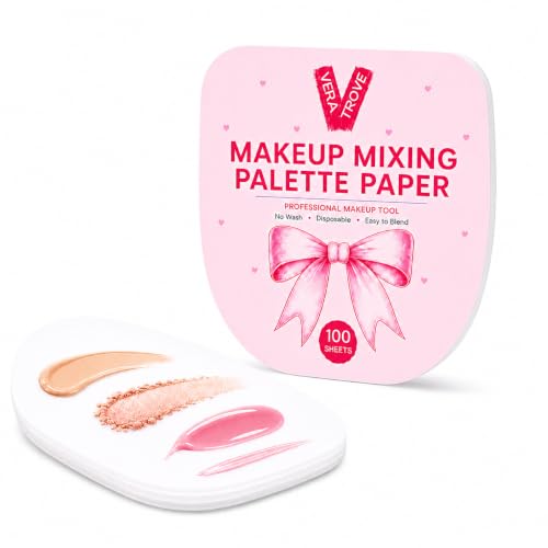 Makeup Mixing Palette Paper, Waterproof Disposable, 100 Sheets - size: 1 Pack
