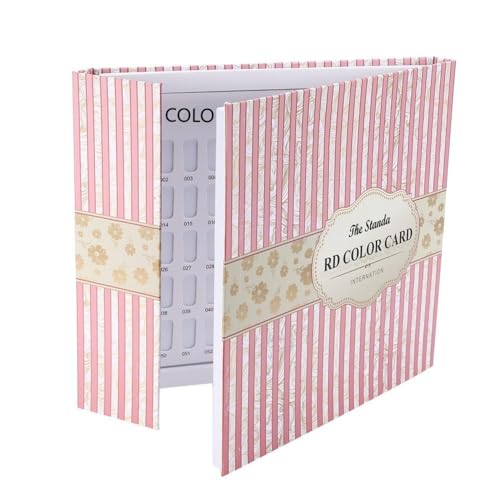 120 Colors Nail Gel Color Display Chart Book, Blank Nail Polish Showing Board Pattern Cover Nail Art Display Card Book for Nail Salon Home Manicure