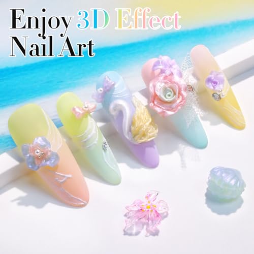 Double Rhythm 3D Nail Gel Pearl Solid Sculpting for Nail Art Non-Sticky Hard for Building Carving Molding Extension Soak Off UV/LED Nail Art Salon Home DIY 0.5 Oz (Yellow-Silk 07) - color: Yellow
