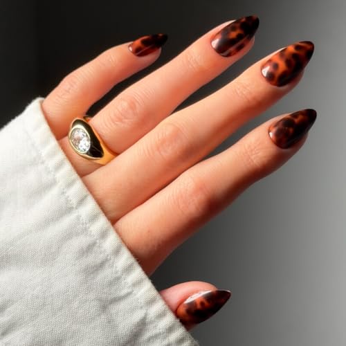 Glamnetic Press On Nails - Short Almond, Glossy Fake Nails 30 Pc Full Kit - color: 1D - Main Reference