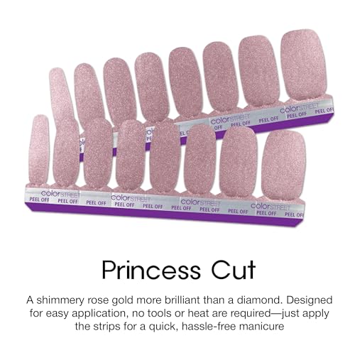 Color Street - Princess Cut - 16 Double-Ended Nail Polish Strips - color: Princess Cut