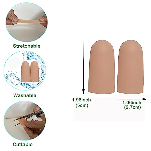 10Pcs Gel Finger Cots Medium-For Trigger, Hand Eczema, Cracking, Arthritis