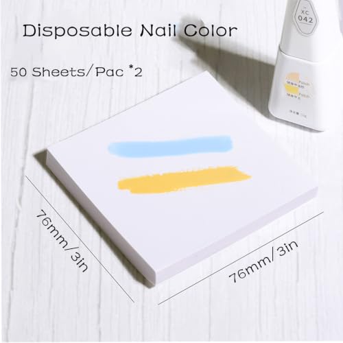 Nail Art Mixing Palette Papers 1pcs Stirring Rod and Nail Wipes