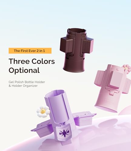 MelodySusie Nail Polish Bottle Holder and Nail Art Tools Organizer Purple - color: Purple