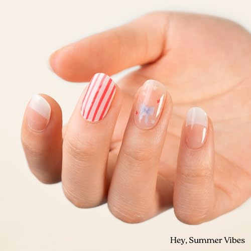 Heyhae Semi Cured Gel Nail Strips Salon Quality - Hey, Summer Vibes - color: Hey, Summer Vibes