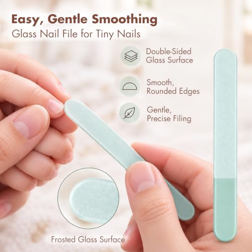 Baby Nail Kit, 4-in-1 Baby Nail Care Set with Cute Case, Baby Nail Clipper, Scissor, Nail File & Tweezer, Baby Manicure Kit and Pedicure kit for Newborn, Infant, Toddler, Kids-Owl Blue - color: Blue