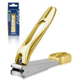 Nail Clippers Anti Splash Fingernail Cutter, Carbon Steel, Sharp Blades - color: Golden