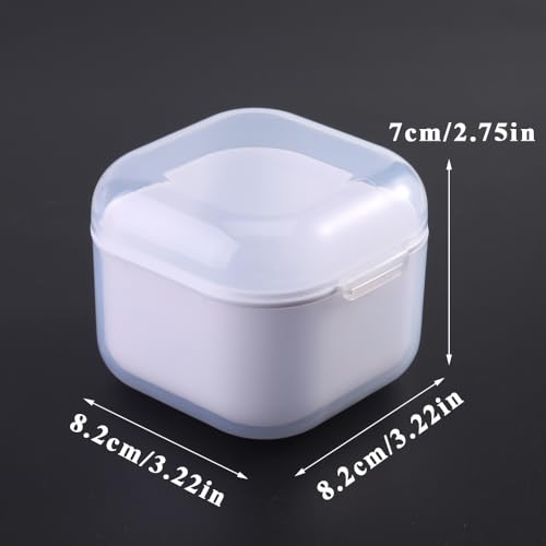 Nail Tool Sterilizer Box, Portable Soaking Box for Nail Drill Bits, White - color: White