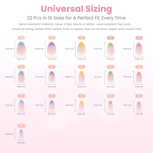 Nail Reformation Press On Nails, Non-Pareil | Nude Short Almond 32 Pcs - color: Non-Pareil