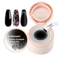Cushion Gradient Painting Gel, Ombre Nails Aura Nails - color: Black