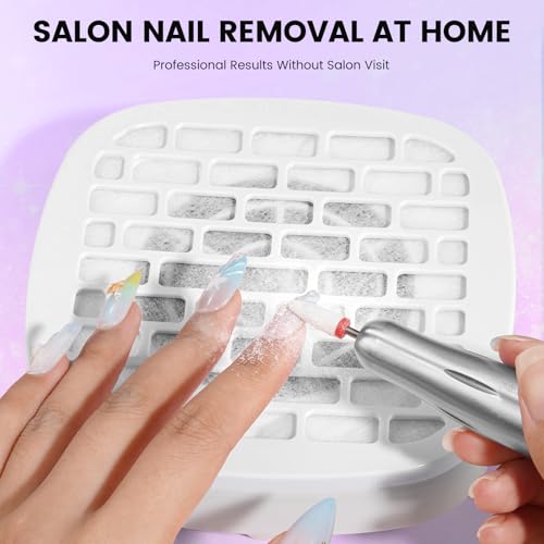 Nail Drill with Mini Dust Collector & Storage Bag, Electric Manicure Sets - color: Silver