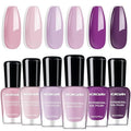 Morovan Nail Polish Set Fingernail: Lilac Light Purple Lavender Halloween - color: Amethyst