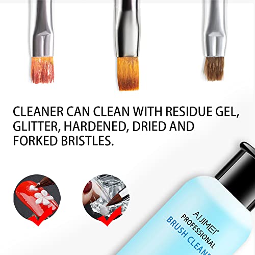 Acrylic Nail Brush Cleaner - Liquid Paint Brush Cleaner for Nails Artists (250ml/8.5 FL.OZ) - color: Brush Cleaner 250ml/8.5 FL.OZ