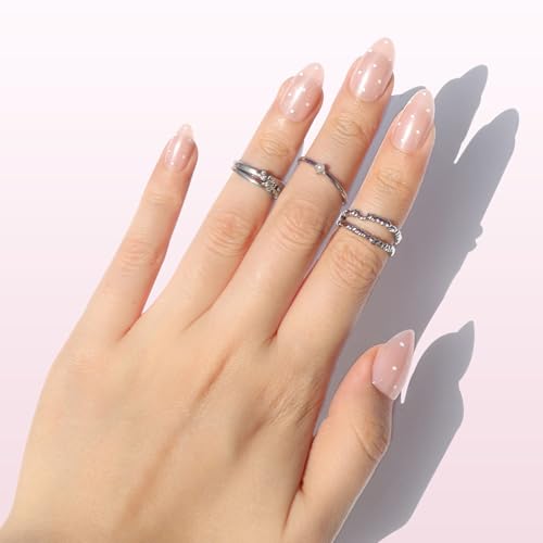 Nail Reformation Press On Nails, Milk Dots | Polka Dot Short Almond 32 Pcs - color: Milk Dots