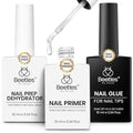 Beetles Gel Nail Glue Kit Nail Dehydrator and Primer 3Pcs 10ml - color: E-Clear-3