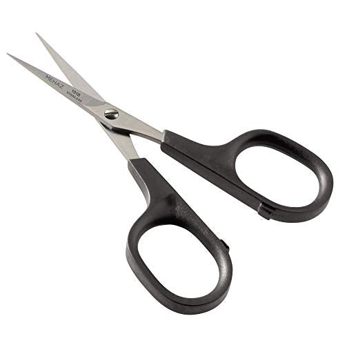 Mehaz Precision Cut Stainless Steel Scissors To Trim Nails, Brows, Facial Hair and Split Ends