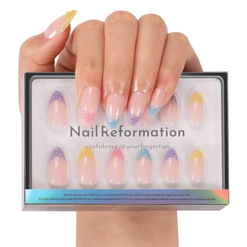 Nail Reformation Press On Nails, Non-Pareil | Nude Short Almond 32 Pcs - color: Non-Pareil