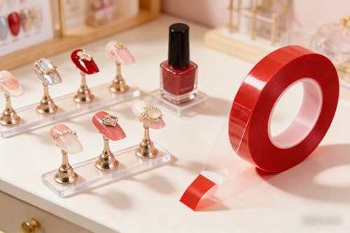 Mounting Tape, Transparent Double Sided Adhesive Roll for Crafts