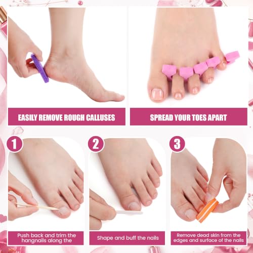 150 Sets 5 in 1 Disposable Pedicure Kit Pedicure Tools Set
