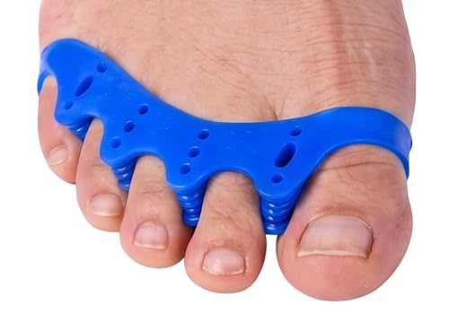 Toe Separators – Soft Gel Toe Spacers for Alignment, Stretching, Yoga and Everyday Foot Comfort (Small/Medium) - size: Small/Medium