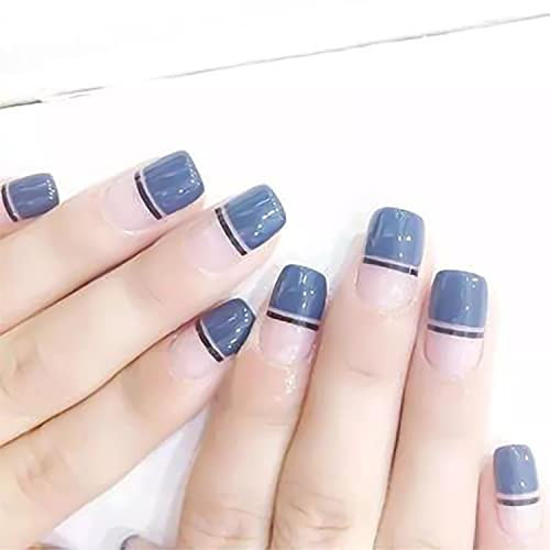 4500 Pieces 90 Sheets French Tip Nail Guides Nail Stencils Self Adhesive Nail Art Stickers French Manicure Strips Nail Design Tools French Nail Stickers for Nail Art (Straight Line) - color: No4