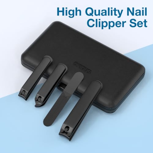 Men Nail Grooming Kit 8 Pcs, Precision Nail Clipper for Men, Red - color: Red
