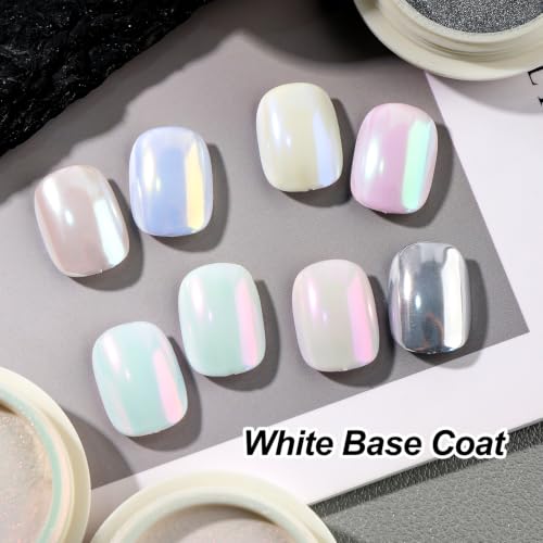 8 Jars Mermaid Pearl Chrome Powder for Nails - color: F-335 Set