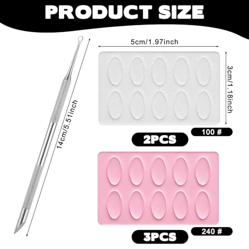 Metal Cuticle Pusher, Dual Ended Cuticle Scraper Stainless Steel