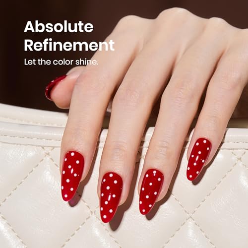Beetles Red Gel Nail Polish, 15ml Classic Red Soak Off UV Gel Polish - color: C - Red | My Signature