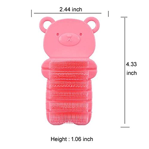 Baby Nail Brush, Kids Nail Scrubber Brush, Toddler Scrub Brush, Pink - color: Pink