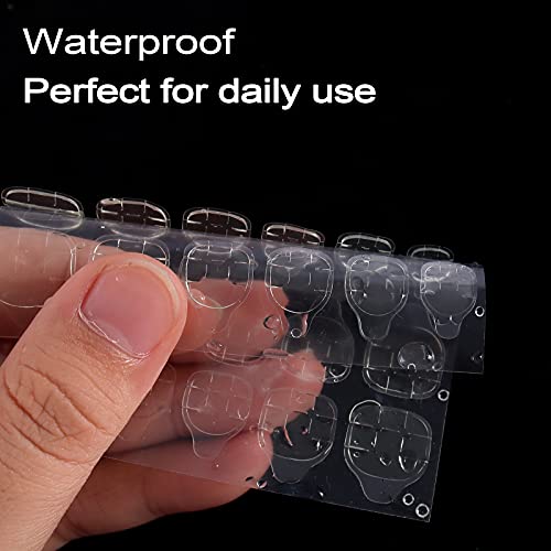 Laza 240pcs Thin Breathable Adhesive Tabs Super Sticky Nail Glue Stickers - size: Clear 240 Pcs