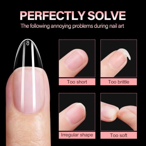 AILLSA Medium Stiletto Nail Tips 120PCS Half Matte Nail Extensions