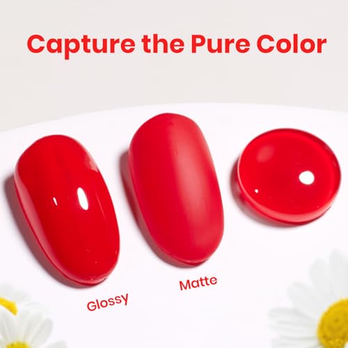 Beetles Red Nail Polish, Quick Dry Regular Nail Polish, Fast Air-Dry - color: Little Chili