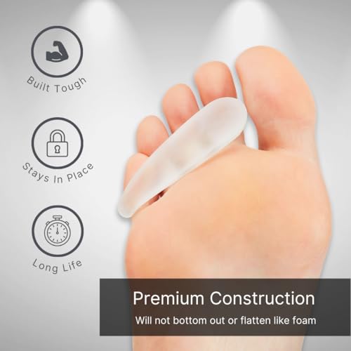NatraCure Gel Hammer Toe Crest Pads (Left/Right) - 1 Pair – (Toe Straightening Cushion, For Mallet Toes and Overlapping Toes) - 3035-M CAT - size: 2 Count (Pack of 1)