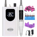 Delanie Professional Portable Electric Nail Drill Machine 35000 RPM, White - color: White