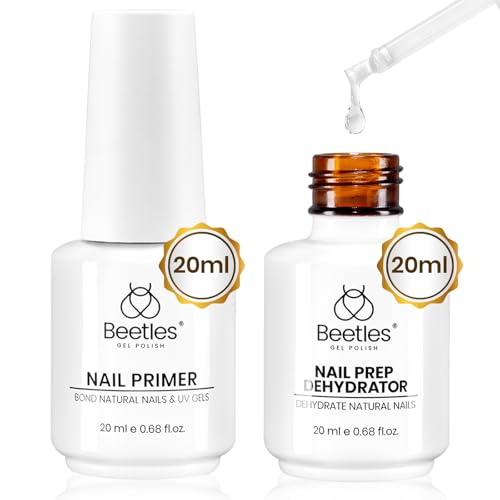 Beetles 20 ml 2Pcs Nail Dehydrator and Primer Set - color: F-Clear-2