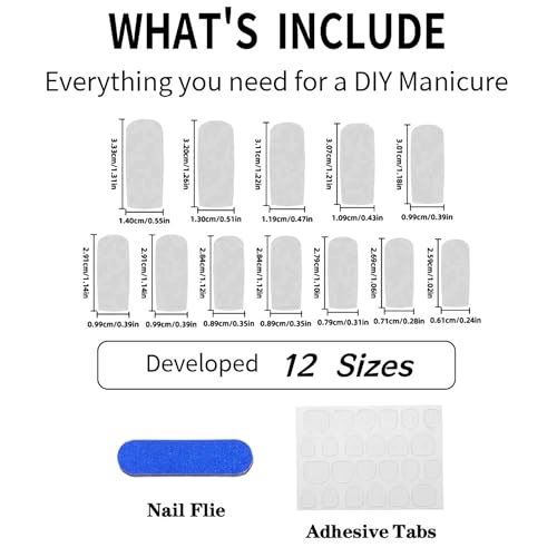 Long Square Press on Nails Blue Gradient Acrylic Fake Nail 24Pcs - color: 40