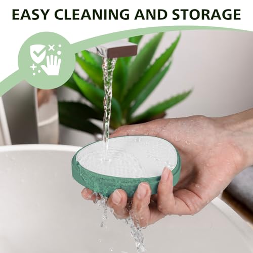 BALUCA Glass Foot File Callus Remover for Feet - Nano Glass Foot Scraper Scrubber Dead Skin Removal for Cracked Heels,Professional Pedicure Tool for Home, Salon, and Travel (Green) - color: Green