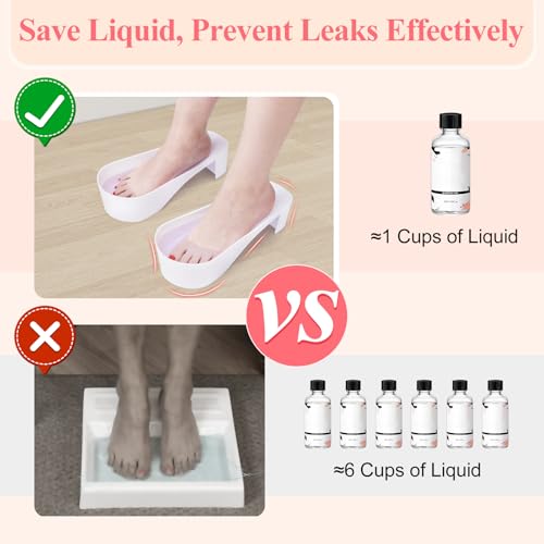 Toe Nail Soaking Bowl for Remover: Soak Off Gel Polish Nail Remover Kit - color: White
