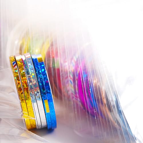 Gold Nail Art Striping Tape Lines Kit Silver Nails Striping Tape - color: Blue